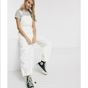 Levi's White Overalls